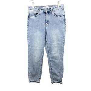 Judy Blue Jeans Womens 27x26‎ Blue Slim Fit Stretch Denim Light Wash